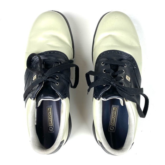 Footjoy dryjoys men’s golf shoes soft spikes Sz 9 - Picture 4 of 6